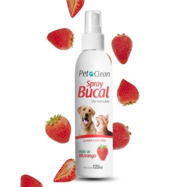 Imagem de Spray Bucal Para Pets Contra Mau Hálito Cães e Gatos 120ML - Genérico,