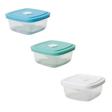 Imagem de Kit c/3 Tigela Pote Marinex Facilita Vap 300ml c/tampa - Nadir Figueir