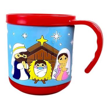 Imagem de Caneca Presépio Jesus Natal Copo Natalino Emborrachado 200ml - MultiA