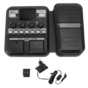 Imagem de Eujgoov Multi Efeitos de Guitarra Processador Simulação de Caixa Realista Opções de Potência Dupla IR Amostragem para Músicos Profissionais Versátil Criação Musical Com Bateria e Looper (Plugue da