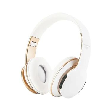 Imagem de Fone de Ouvido Headset Bluetooth Sem Fio com Microfone e Design Ajustável (Branco)