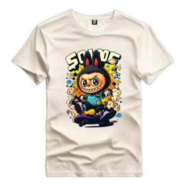 Imagem de Camiseta Estampada Labubu Monster Algodão Premium Desenho - Versitz, O