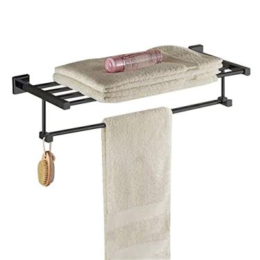 Imagem de Toalheiros, toalheiros, cabide de toalha sem toalheiro autoadesivo montado na parede para toalheiros de banheiro/500 mm/a