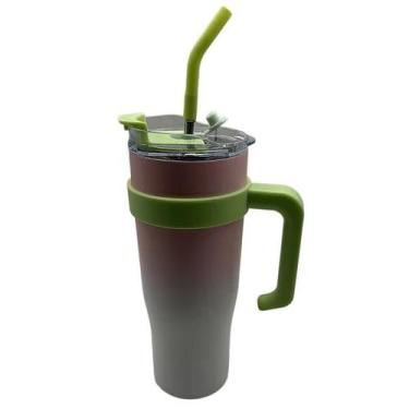 Imagem de Copo Térmico Inox 900ml Tomate AK-9011 - Ideal para Bebidas Quentes e 