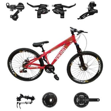 Imagem de Bicicleta Vikingx Tuff 25 Cambios Shimano e Trocadores Shimano 24 Velo