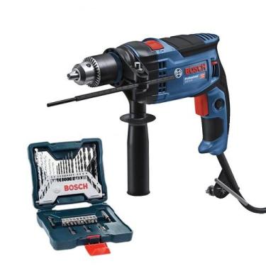 Imagem de Furadeira De Impacto 1/2 pol Gsb 16 re 850w Bosch + Kit X-line, 220V