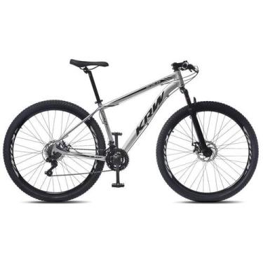 Imagem de Bicicleta Aro 29 KRW Alumínio 27 Vel Freio a Disco R27, 19, Prata, Pre