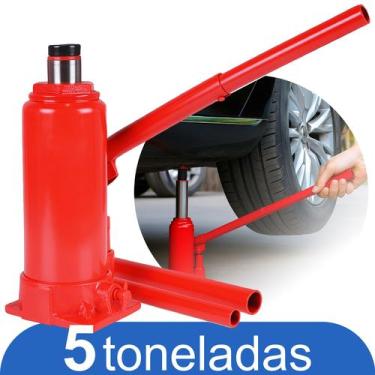 Imagem de Macaco Hidráulico Automotivo Estilo Garrafa 5000kg Carro Van Caminhone
