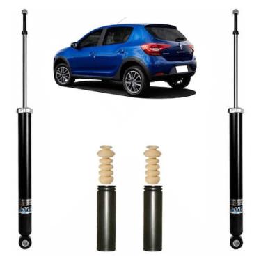 Imagem de Par Amortecedor Nakata Traseiro+Kit Batente Renault Sandero 1.0 2015 A