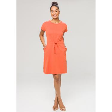 Imagem de Vestido Pau a Pique Algodão Básico Telha