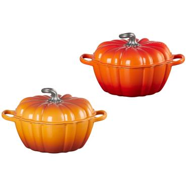 Imagem de KIT LE CREUSET 2 PANELAS ABÓBORA REDONDA EM FERRO FUNDIDO 24CM
