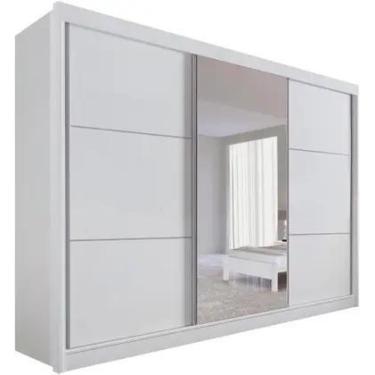 Imagem de Guarda Roupa Casal com Espelho Los Angeles 3 Portas 6 Gavetas sem pés 