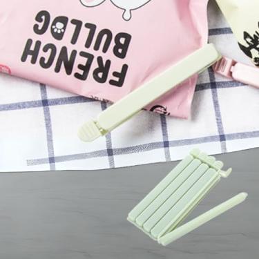 Imagem de 5 peças de clipes de chips, clipes de saco, conjuntos de clipes de alimentos, clipes de pão para lanches, pacotes de alimentos de plástico, clipes de selagem, cozinha e casa, tamanho pequeno, 12 cm