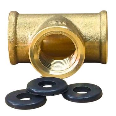 Imagem de tee 1/2 npt interna x 1/2 npt interna maqenge gás e agua - USICOM