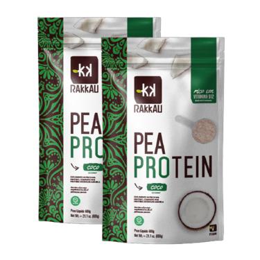 Imagem de Kit 2X: Pea Protein Coco Vegana Rakkau 600g