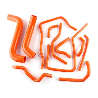 Imagem de XAJINGSU Kit de mangueira de refrigeração de radiador de silicone compatível com Subaru Impreza 2000-2007 GDB EJ20 STi WRX GDA GGA GGB 11 peças 3 camadas 4,5 mm espessura 11 cores