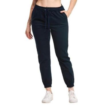 Imagem de Calça Jogger Plus Size Sarja Feminina Skinny Com Punho S01plus-VERDE-G4-Feminino