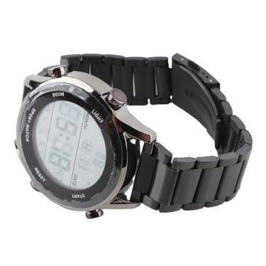 Imagem de Acouto Relógio Digital Multifuncional Masculino Com 50m Light Night Light, Relógio Elegante de Pulso para Atividades Diárias de Desgaste e Esportes Em (Preto)