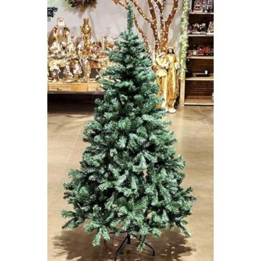 Imagem de Árvore de Natal Pinheiro Verde 1,8m – 400 Galhos, Base de Ferro Reforçada, Montagem Rápida, Estilo Tradicional e Elegante
