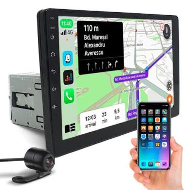 Imagem de Kit Central Multimídia 1 Din 9 Polegadas + Câmera Ré Citroen C3 2003 2