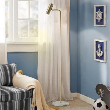 Imagem de Luminária de chão contemporânea de luxo, com design moderno e artístico, ideal para sala de estar, quarto, escritório, casa de campo, hotel ou residências. Design retrô e criativo em LED (Es