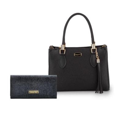 Imagem de Bolsa feminina media transversal com carteira Duarts Lançamento lindas