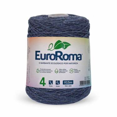 Imagem de Barbante Colorido Euroroma 4 Fios 600g 915m - Fio Sustentável para Cro