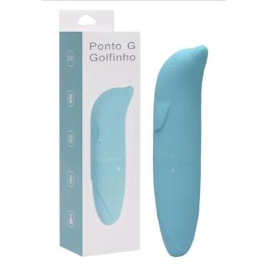 Imagem de Vibrador Ponto G Formato de Golfinho – Pequeno e Discreto, Toque Aveludado, Vibração Potente, Estimulador de Clitóris e Ponto G – 12cm, TPE/ABS, Pilha AA (Azul Tiffany)