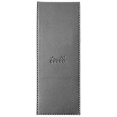 Imagem de Bloco De Notas Rhodia 8,4X22Cm N8 Capa Couro Preto