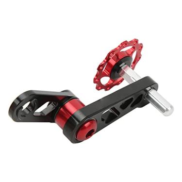 Imagem de Estabilizador Dobrável de Liga de Alumínio Tensor de Corrente de Bicicleta para Ciclismo de Velocidade única (Vermelho)