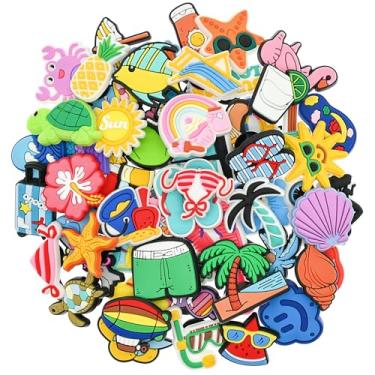 Imagem de Amuletos de sapatos, lindos acessórios de sapato rosa para adolescentes, meninas, adultas, lembrancinhas de festa, Verão-60, 2-3.5 cm