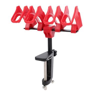 Imagem de Jectse Rack de Aerógrafo, Suporte Ajustável para 4 Aerógrafos Com Braçadeira Em Forma de G e Borda de Ranhura Em Forma de, para Organizador de Armazenamento de Suprimentos de Pintura