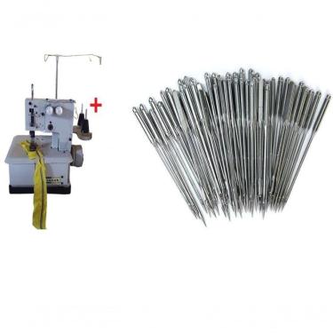 Imagem de Colarete 2 Agulhas Semi Industrial + 50 Agulhas Branco 110v