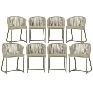 Imagem de 8 Cadeiras De Jantar área Noronha Fendi E7 Trama Original Rami