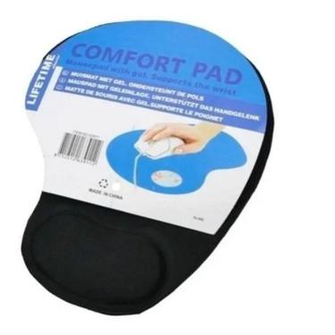 Imagem de Mouse Pad Ergonômico Comfort Pad Suporte De Punho Em Gel