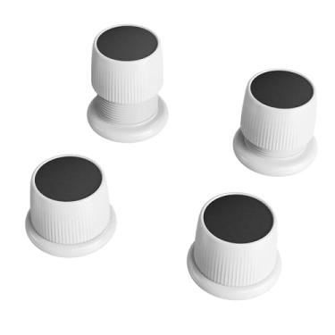 Imagem de Blissfuhue Elevadores de micro-ondas – Altura ajustável (4 cm - 6,5 cm) Pés de forno de micro-ondas, pacote com 4, suporte antiderrapante para resfriamento de micro-ondas para pequenos