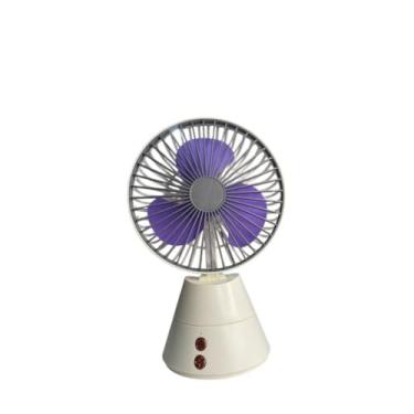 Imagem de Ventilador de Mesa Giratoria Mini Portátil (branco)