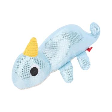 Imagem de GLOGLOW Brinquedo Interativo do Cão do Guincho do Enrugamento, Brinquedo Interativo Macio da Mastigação da Prova da Mordida do Luxuoso Com Som do Papel do Enrugamento, para o Jogo Médio (Camaleão)