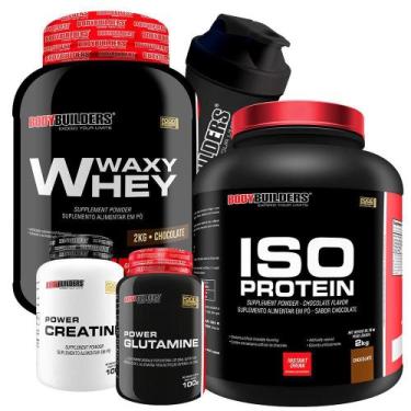 Imagem de Kit Waxy Whey 2Kg+ Iso Protein 2Kg+ Power Creatina - Bodybuilders