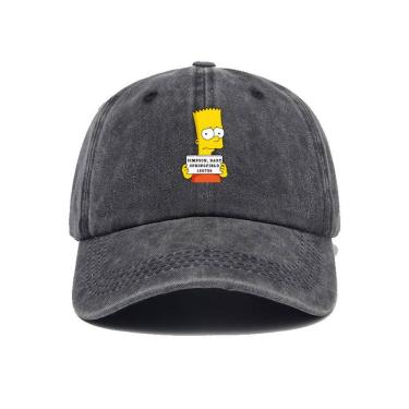 Imagem de Boné de beisebol Simpsons Anime Snapback Denim 55-62cm