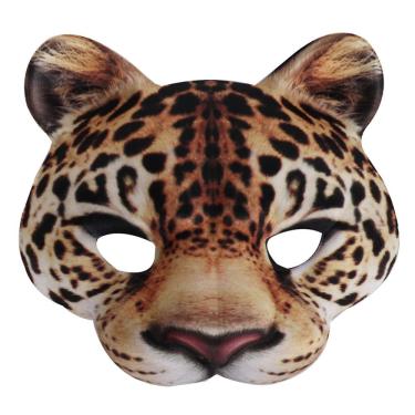 Imagem de Máscara de Cosplay Cheetahs Halloween Carnaval Páscoa EVA 19x17cm