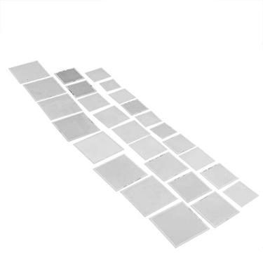 Imagem de YWBL-WH 27 Unidades Garantem o Mínimo de Desperdício de Bolas de Solda, Conjunto de Estênceis Universais BGA de Aço Inoxidável para Retrabalho de Laptops, Desktops, Consoles de Jogos, Com Soprador de Ar Quente e Aço para Planta de Estanho