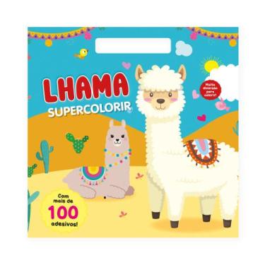 Imagem de Livro - Supercolorir - Lhama: Crie e Encante com Mais de 100 Adesivos 