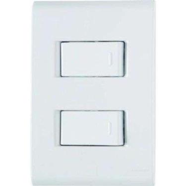 Imagem de Tramontina liz - conj 4x2 2 interruptores simples - GERAL