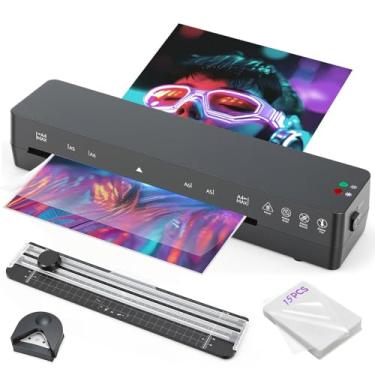 Imagem de Plastificadora, 110V/220V Plastificadora A4 A5 A6 A7 R3 R2, Laminadora, 34 * 13 * 8CM Laminadora, 115°~145° Laminação A Quente E A Frio,