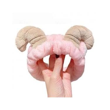 Imagem de Faixa de cabelo com xampu e elástico macio para maquiagem, lavagem facial, máscara facial e banho de spa