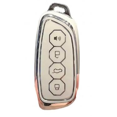 Imagem de Capinha Silicone Tpu Protetora Para Chave Presencial Haval H9 H6 2026 2025 (PHEV 35 19 HEV2 GT) (PRETO)