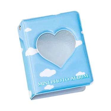 Imagem de Photocard Holder Book Korean Idols Photocard Binder de armazenamento de imagens Mini álbum de fotos de 3 polegadas para presente Armazenamento, nuvem com amor