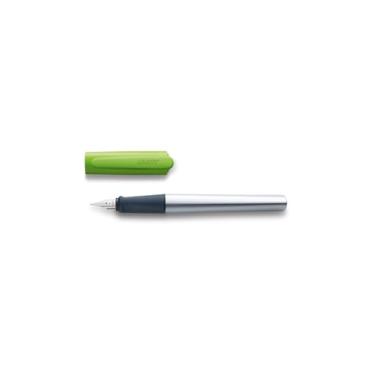 Imagem de LAMY nexx lime – Caneta tinteiro com grip antiderrapante e pena de aço polido tamanho M - corpo triangular em alumínio - incluindo cartucho LAMY T 10 azul