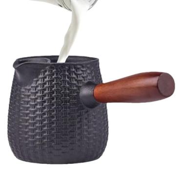 Imagem de Bule De Ferro,Bule A Vapor De 600 Mililitros Com Aquecedor Para Fogão - De Chá De Ferro Fundido Com De,Para Acampamento Viagens Cozinha E Praia